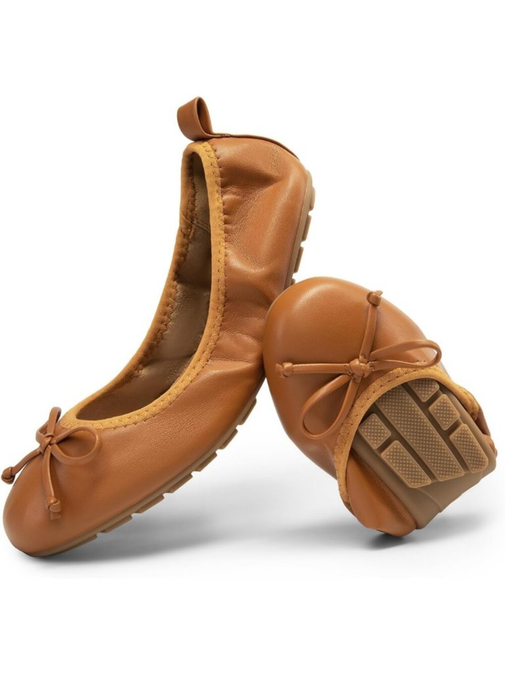 Chic Foldable Bowknot Ballet Flats for Women - Comfortable & Stylish Footwear